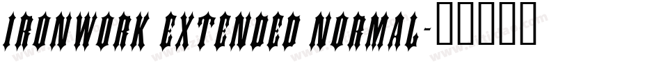 Ironwork Extended Normal字体转换